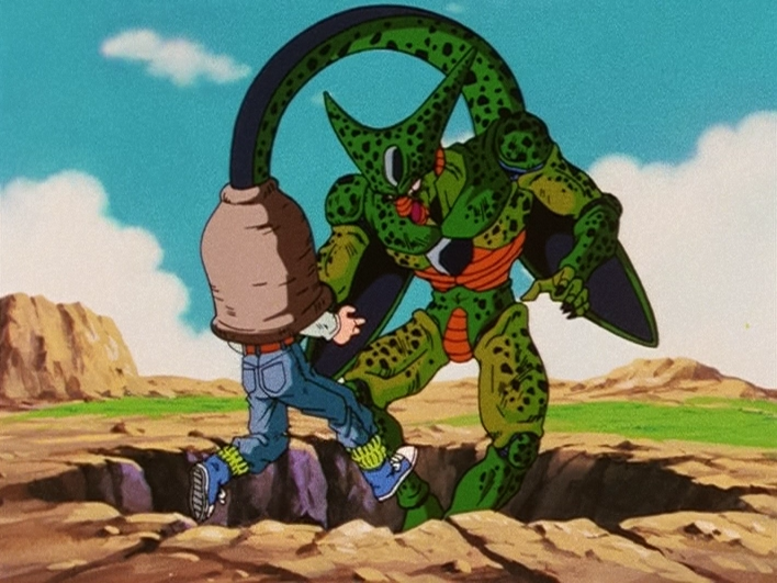 Something that is overlooked in the Android Saga is how the 3 strongest  characters in the Z-Team basically landed their last resort to Cell and he  still survived. The way it's was