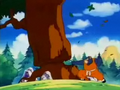 Man-Wolf breaks a tree