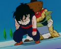 Salt behind a tired out Gohan