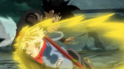 Trunks attacca Black Goku