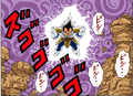 Vegeta powers up (Full Color Manga)