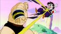 Nappa hits Gohan