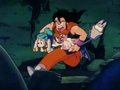 Yamcha gets everyone to safety