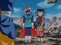 Great Saiyaman 2 and Chi-Chi in Dragon Ball GT