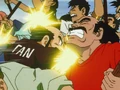Mr. Satan's Hercule Ultra Dynamite rush used on Tuffle possessed humans