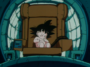 Goku bebé es enviado a la Tierra momentos antes de la destrucción del Planeta Vegeta.