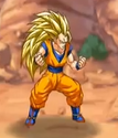 Super Saiyan 3 Goku in Tap Battle