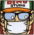 Toriyama wearing a cap with the name of his personal drawing studio