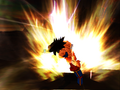 Goku (Mid) turning Super Saiyan