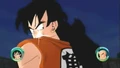 Yamcha grins upon his victory in Raging Blast