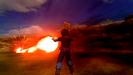 Android 17 firing energy blasts