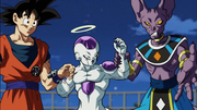 Beerus, Goku e Freezer