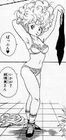 Ranfan's seductive stripping technique in the manga