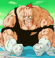 Recoome quickly recovers from Krillin's surprise attack