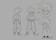 Boceto de Son Gohan.