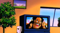 Mr. Satan on the TV