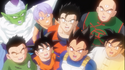 Goku's imagination of the Z-Fighters in Dragon Ball Z - Battle of Gods