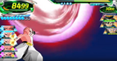 Kid Buu prepares to throw his Planet Burst in Ultimate Mission X