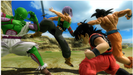 Piccolo, Future Trunks, Gohan, and Goku with alternate costumes