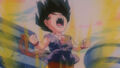 GT Goku powers up