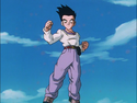 Goten fighting Baby