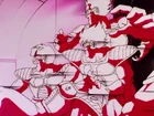 King Vegeta's Soldiers are killed by Frieza's Eye Lasers