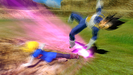 Android 18 attacking Vegeta