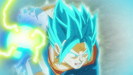 Super Saiyan Blue Vegito charges the God Final Kamehameha