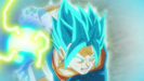 Super Saiyan Blue Vegito charges the Final Kamehameha