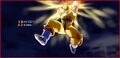 Goku charging the attack in Budokai 3 HD