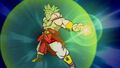 Legendary Super Saiyan Broly about to use an energy attack