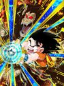 Outcome of Hardship Goku (Youth) (Great Ape) card (Base Form UR) in Dokkan Battle