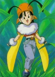 Pan vestida de abelha