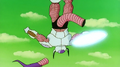 Frieza's tail is cut off by a Destructo Disk