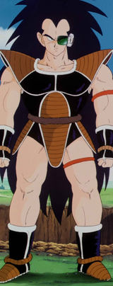 Raditz arriving on Earth