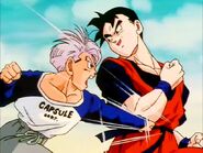 Gohan y Trunks Entrenando