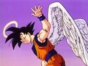 Goku saying goodbye