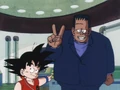 Goku introduces Eighter to the Village Chief
