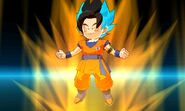 KF Krillin (Goku fused) in Super Saiyan Blue