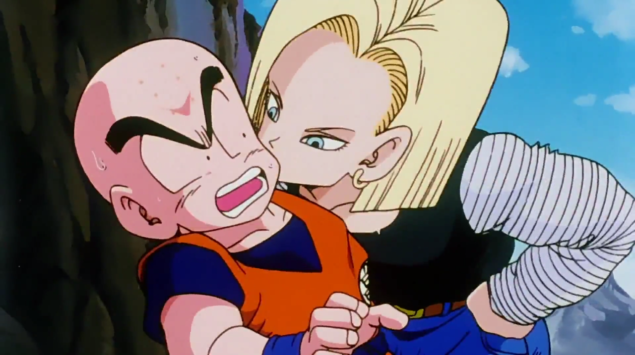 when does Android 17 stop wearing his gun? He has it when Android 18 fights  Vegeta but doesn't have it when he fights piccolo. : r/dbz