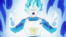 Vegeta transforming into the form for the first time