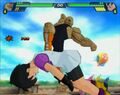 Spopovich about to punch Videl to the ground