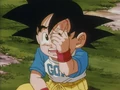 Goku Jr. on the ground