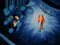 Nouva Shenron illuminates a room with his ki