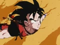 Goku flying in the furnace of Eight Divisions