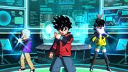 Froze, Beat, and Note activating their Hero Switches inside the Hero Lab to enter the game world in World Mission