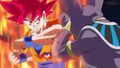 Goku and Beerus clash