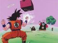 Goku aims for his target