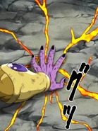Golden Frieza fires his Earth Breaker in Dokkan Battle