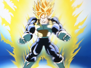 Goku usando la transformación de Super Saiyajin Tercer Grado.